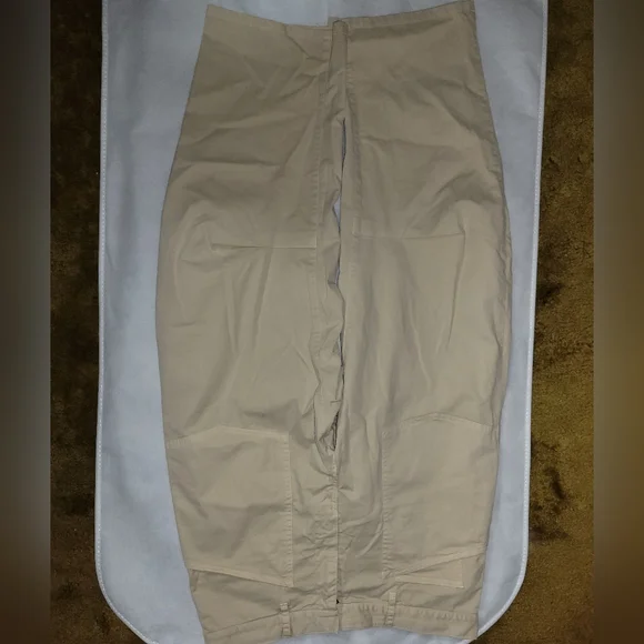 Nili Lotan Shon Pant sandstone Bow Leg Carpenter 8 tan - Picture 9 of 10
